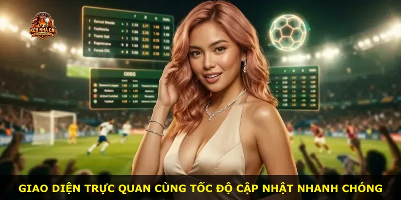 Giao diện trực quan cùng tốc độ cập nhật nhanh chóng