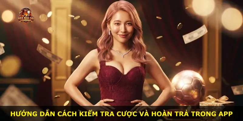Hướng dẫn cách kiểm tra cược và hoàn trả trong app