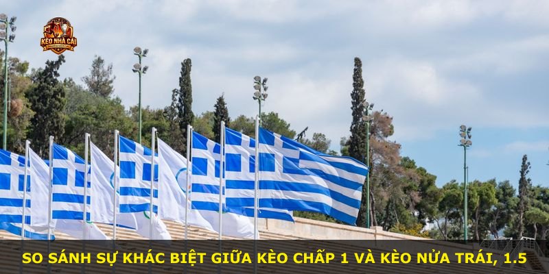 So sánh sự khác biệt giữa kèo chấp 1 và kèo nửa trái, 1.5