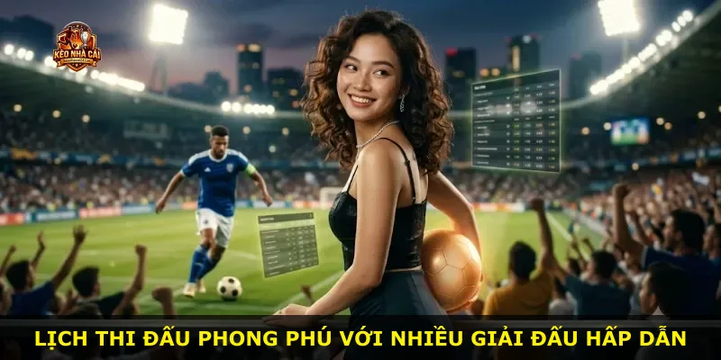 Lịch thi đấu phong phú với nhiều giải đấu hấp dẫn