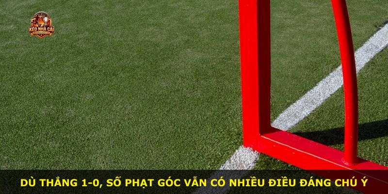Dù thắng 1-0, số phạt góc vẫn có nhiều điều đáng chú ý